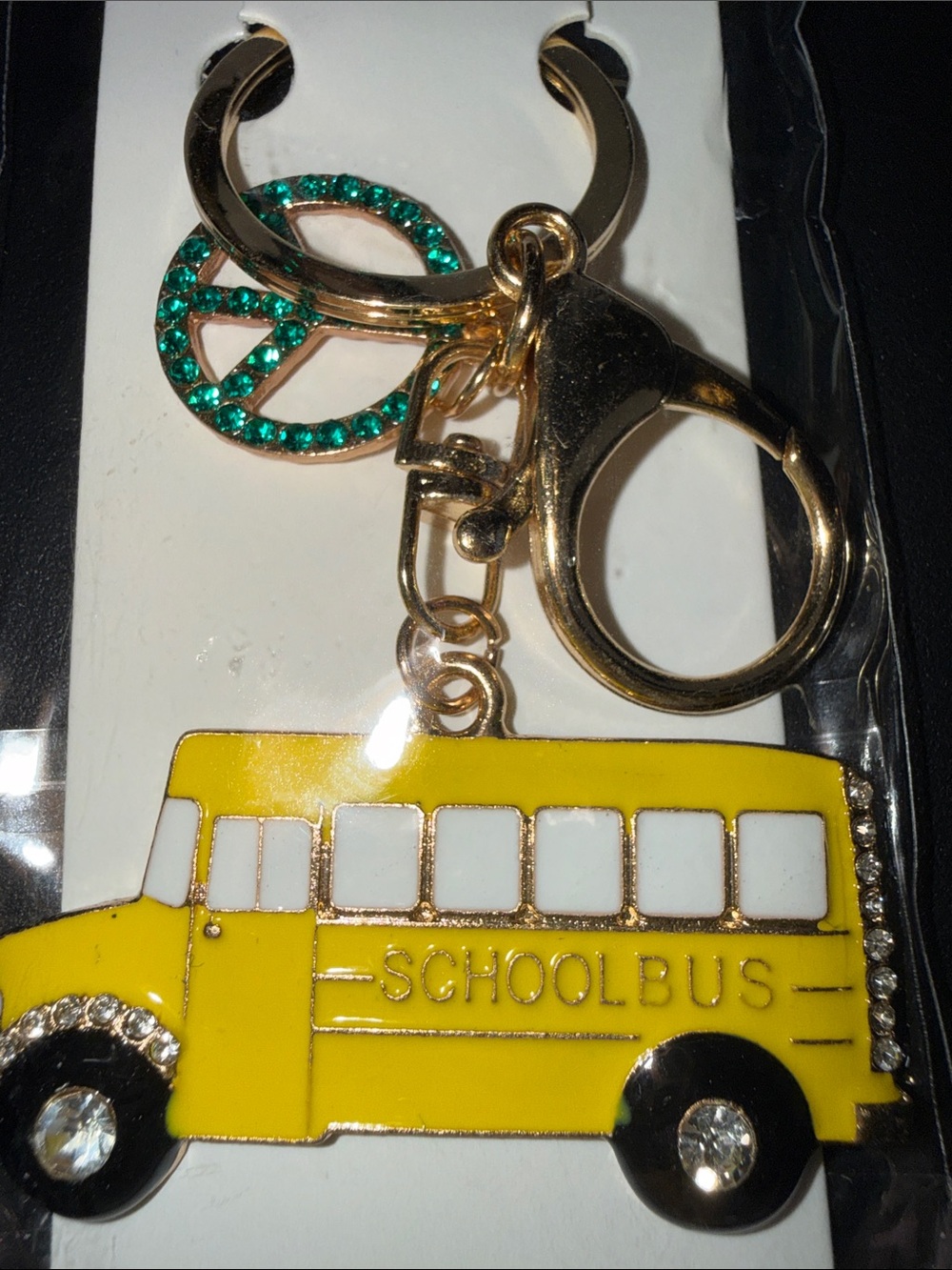 Yellow Schoolbus Keychain Kids Accessory